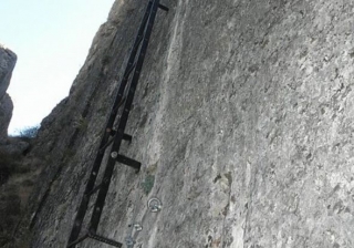  Ladder on via ferrata 
